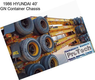 1986 HYUNDAI 40\' GN Container Chassis