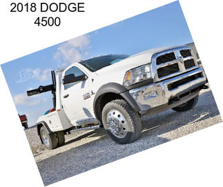 2018 DODGE 4500