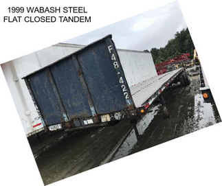 1999 WABASH STEEL FLAT CLOSED TANDEM