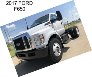 2017 FORD F650