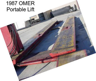 1987 OMER Portable Lift