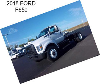 2018 FORD F650