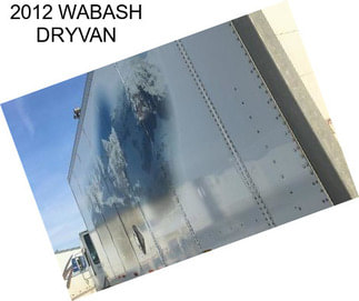 2012 WABASH DRYVAN