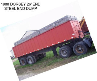 1988 DORSEY 26\' END STEEL END DUMP