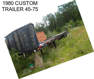 1980 CUSTOM TRAILER 45-75