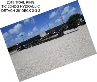 2018 TRAIL KING TK120HDG HYDRAULIC DETACH 28\' DECK 2-3-2