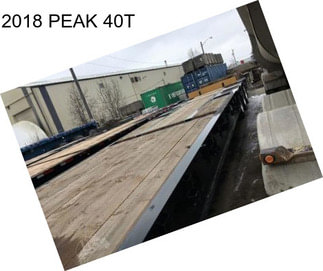 2018 PEAK 40T