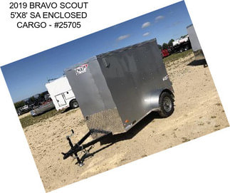 2019 BRAVO SCOUT 5\'X8\' SA ENCLOSED CARGO - #25705