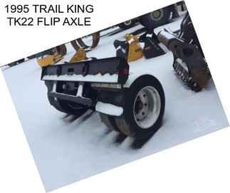 1995 TRAIL KING TK22 FLIP AXLE