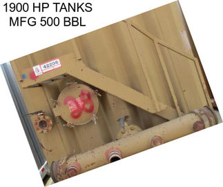 1900 HP TANKS MFG 500 BBL