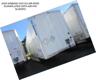 2009 WABASH 53X102 AIR-RIDE DURAPLATES WITH AIR-PIN SLIDERS