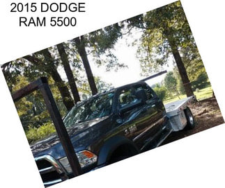 2015 DODGE RAM 5500