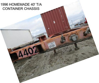1996 HOMEMADE 40\' T/A CONTAINER CHASSIS