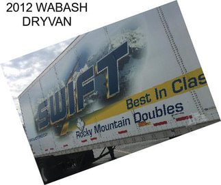 2012 WABASH DRYVAN