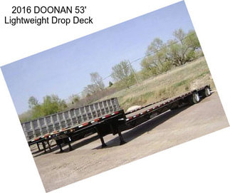 2016 DOONAN 53\' Lightweight Drop Deck