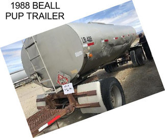 1988 BEALL PUP TRAILER