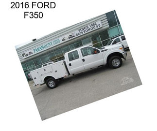 2016 FORD F350