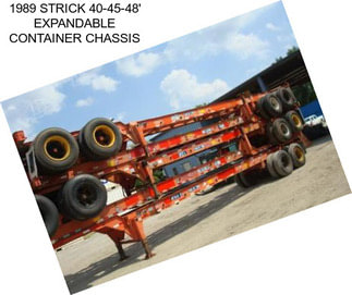 1989 STRICK 40-45-48\' EXPANDABLE CONTAINER CHASSIS