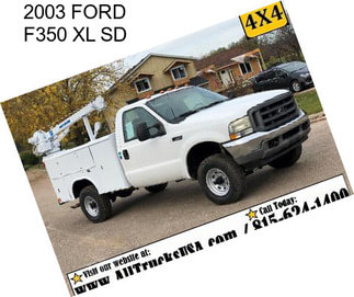 2003 FORD F350 XL SD