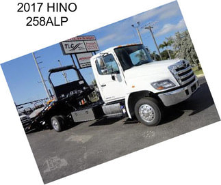 2017 HINO 258ALP