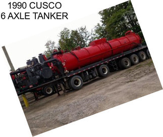 1990 CUSCO 6 AXLE TANKER