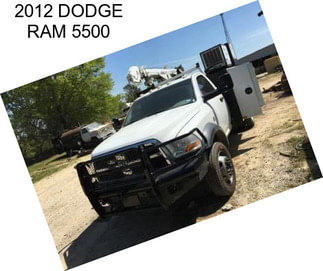 2012 DODGE RAM 5500