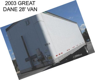 2003 GREAT DANE 28\' VAN