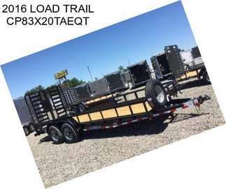 2016 LOAD TRAIL CP83X20TAEQT