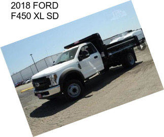 2018 FORD F450 XL SD