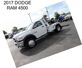 2017 DODGE RAM 4500