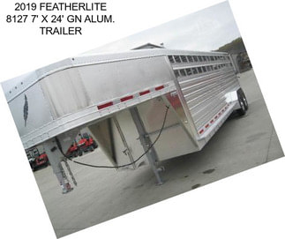 2019 FEATHERLITE 8127 7\' X 24\' GN ALUM. TRAILER