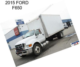 2015 FORD F650