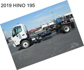 2019 HINO 195