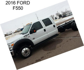 2016 FORD F550