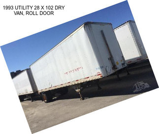 1993 UTILITY 28 X 102 DRY VAN, ROLL DOOR