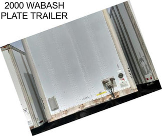 2000 WABASH PLATE TRAILER