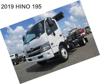 2019 HINO 195