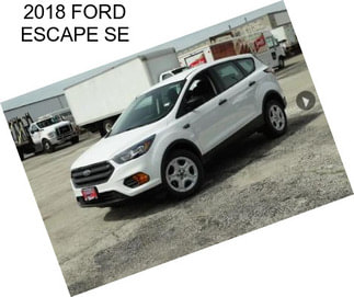 2018 FORD ESCAPE SE