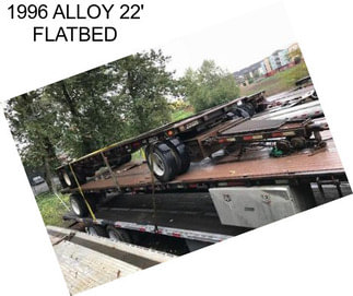 1996 ALLOY 22\' FLATBED