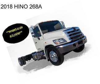 2018 HINO 268A