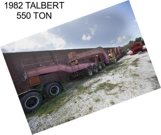 1982 TALBERT 550 TON