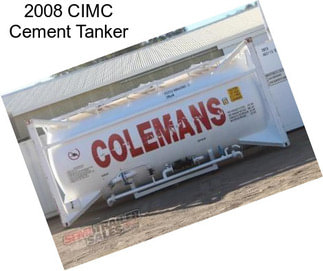 2008 CIMC Cement Tanker