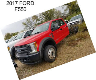 2017 FORD F550