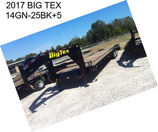 2017 BIG TEX 14GN-25BK+5
