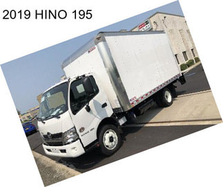 2019 HINO 195