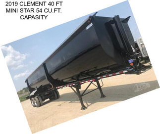 2019 CLEMENT 40 FT MINI STAR 54 CU.FT. CAPASITY