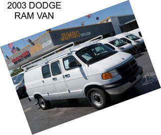 2003 DODGE RAM VAN