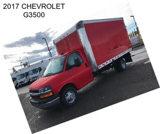 2017 CHEVROLET G3500