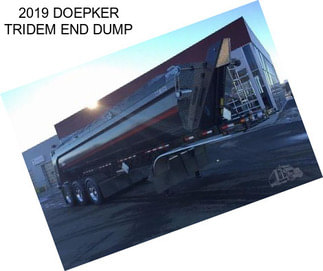 2019 DOEPKER TRIDEM END DUMP