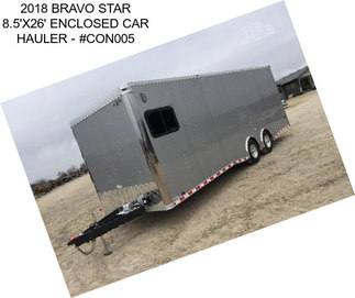 2018 BRAVO STAR 8.5\'X26\' ENCLOSED CAR HAULER - #CON005